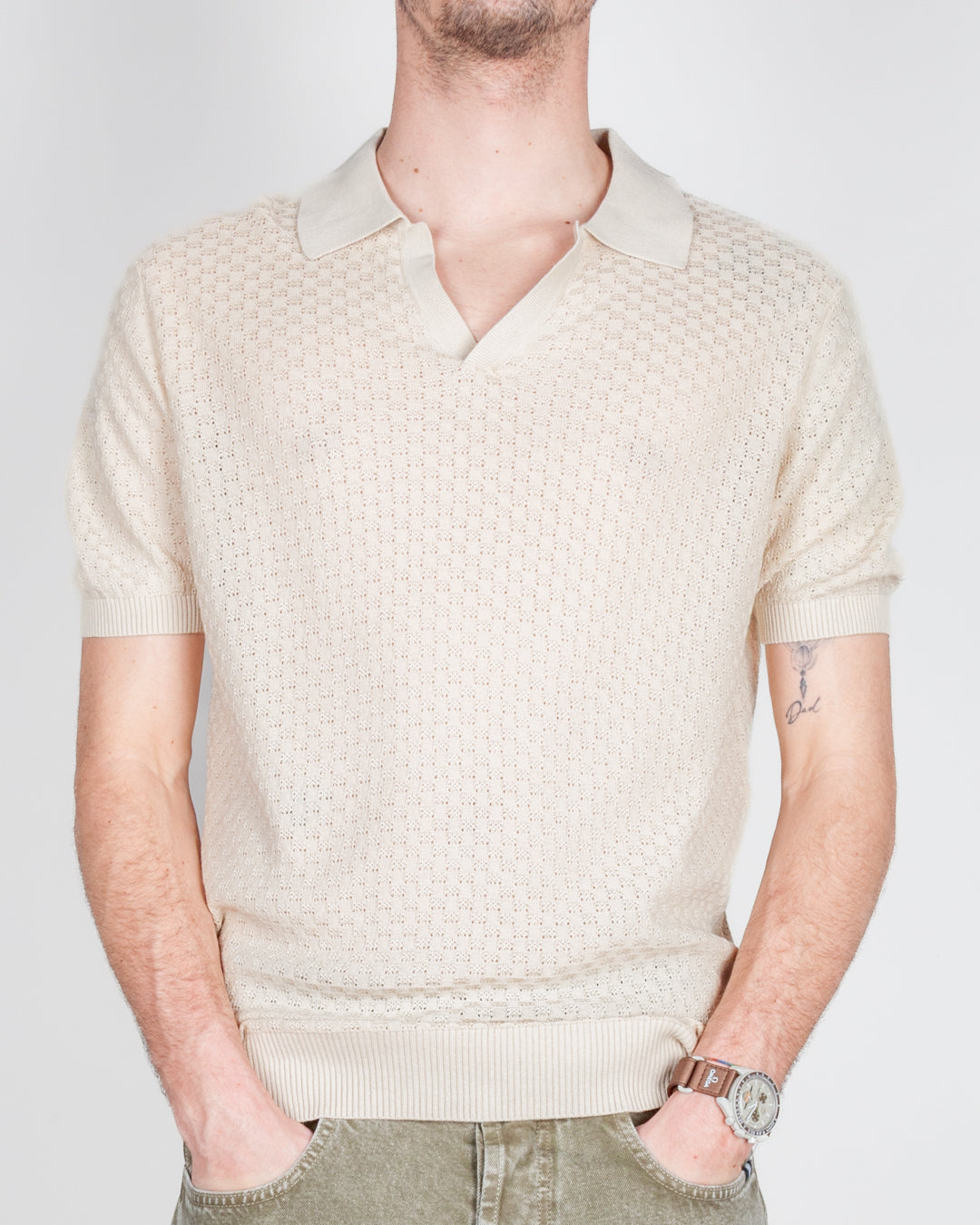 Polo traforata collo Derby Over D Art. OC1S2S6M39