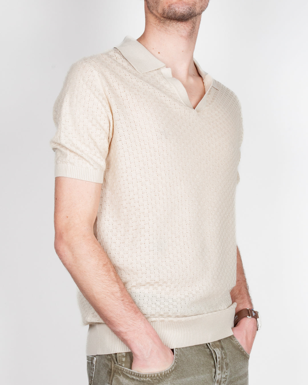 Polo traforata collo Derby Over D Art. OC1S2S6M39