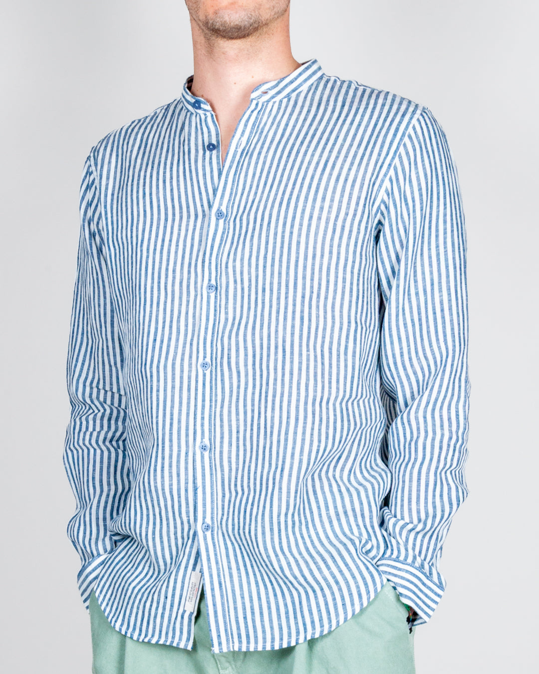 Camicia Riga Collo Coreana Gianni Lupo Art. GL7782S-S26