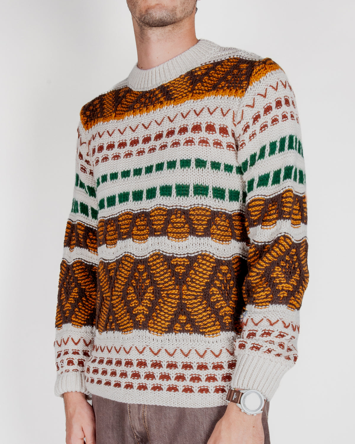 Maglia Intarsio Jaquard Block Eleven Art. 49BW251430