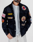 Overshirt Velluto Boxy Fit con Patch Berna Art. BERNA M 262353