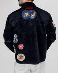 Overshirt Velluto Boxy Fit con Patch Berna Art. BERNA M 262353