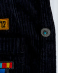Overshirt Velluto Boxy Fit con Patch Berna Art. BERNA M 262353