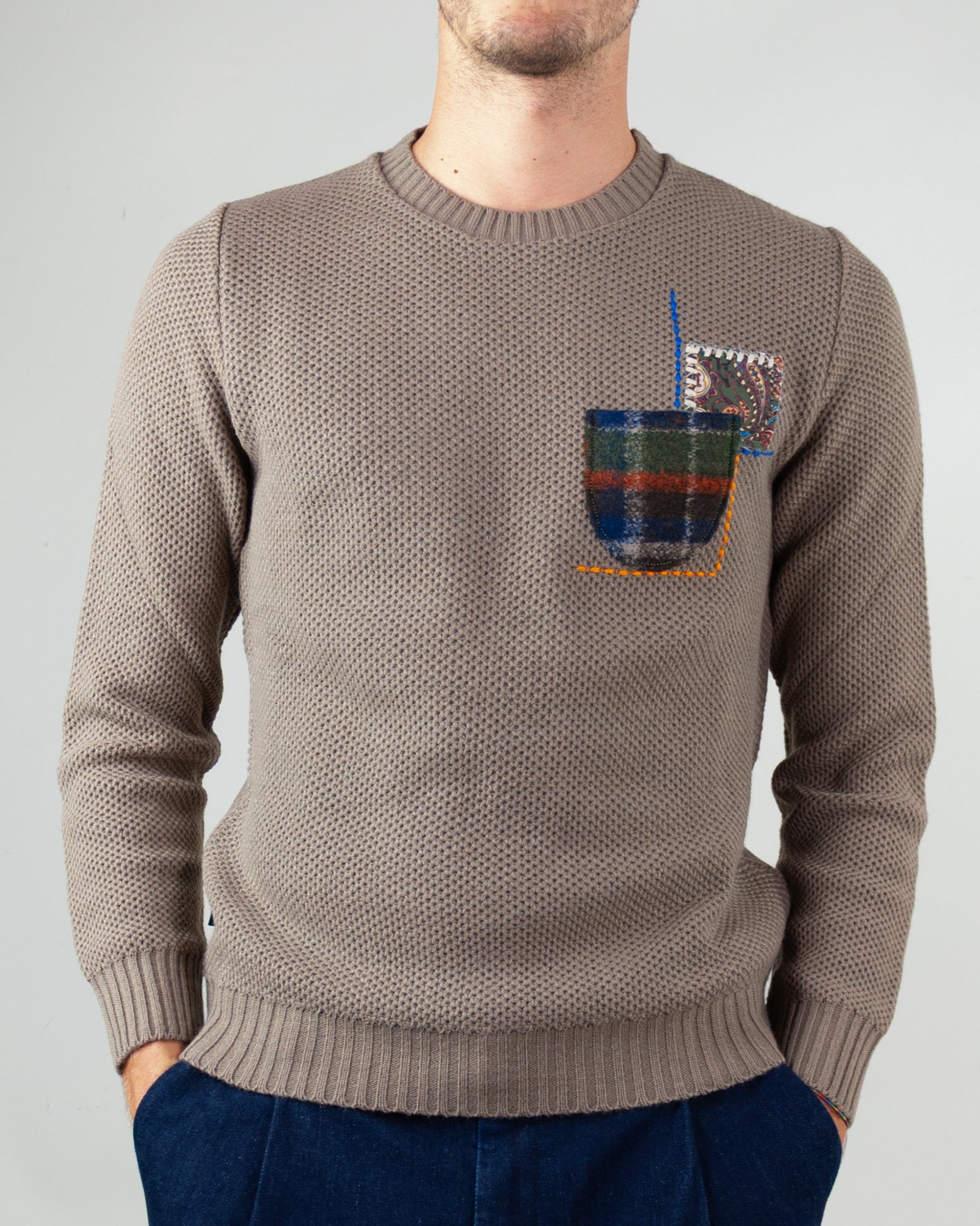 Maglia Occhio di pernice Patchwork V2 Art. MAOPE