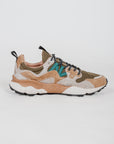 Sneakers Flower Mountain Art. YAMANO 3 MAN - Sneakers in suede e tessuto tecnico Uomo-Verde Militare