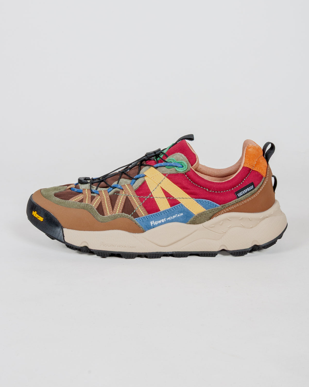 Sneakers Flower Mountain IWANO 2   in suede e tessuto tecnico - Marrone
