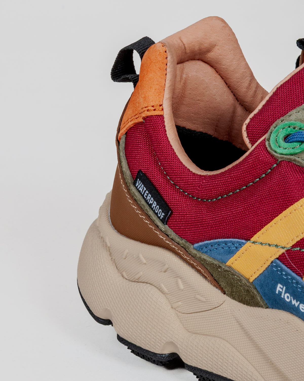 Sneakers Flower Mountain IWANO 2   in suede e tessuto tecnico - Marrone