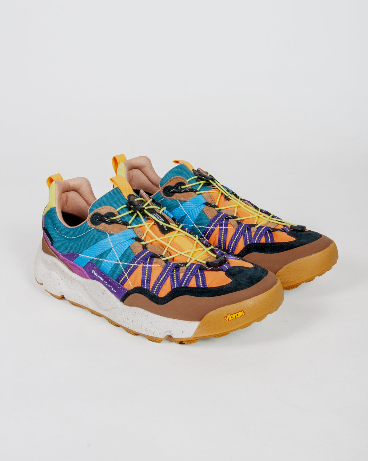 Sneakers  Flower Mountain IWANO 2 in suede e tessuto tecnico - Arancio
