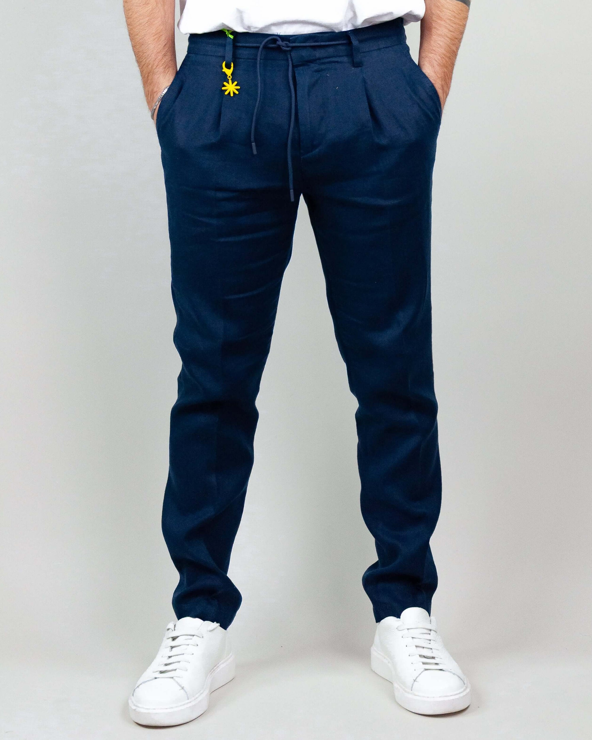 Pantalone Lavato Lino Manuel Ritz Art. 3832P1688L