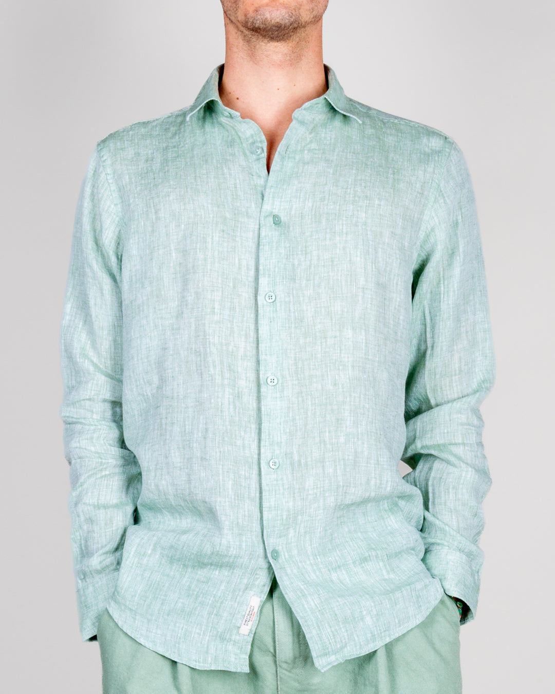 Camicia Misto lino Gianni Lupo Art. GL7732S-S26