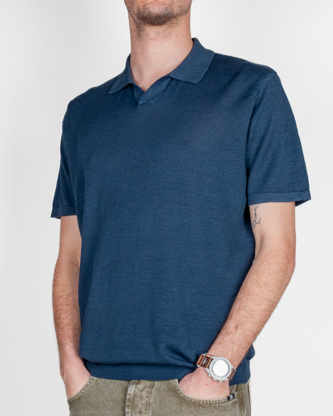 Polo manica corta in Lino Gianni lupo Art. GL35346
