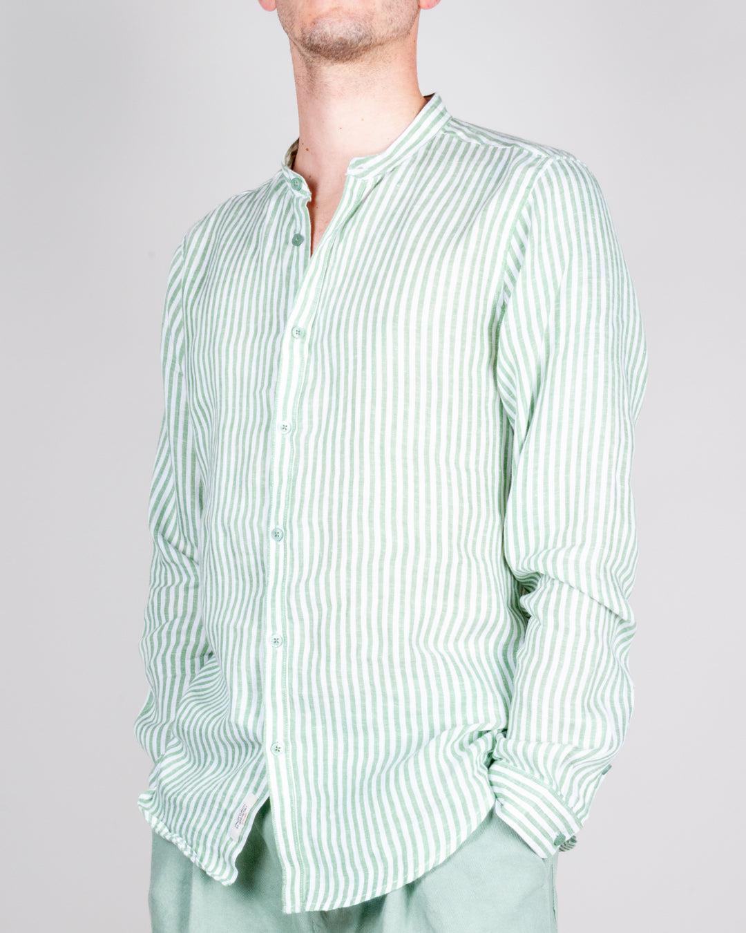 Camicia Riga Collo Coreana Gianni Lupo Art. GL7782S-S26