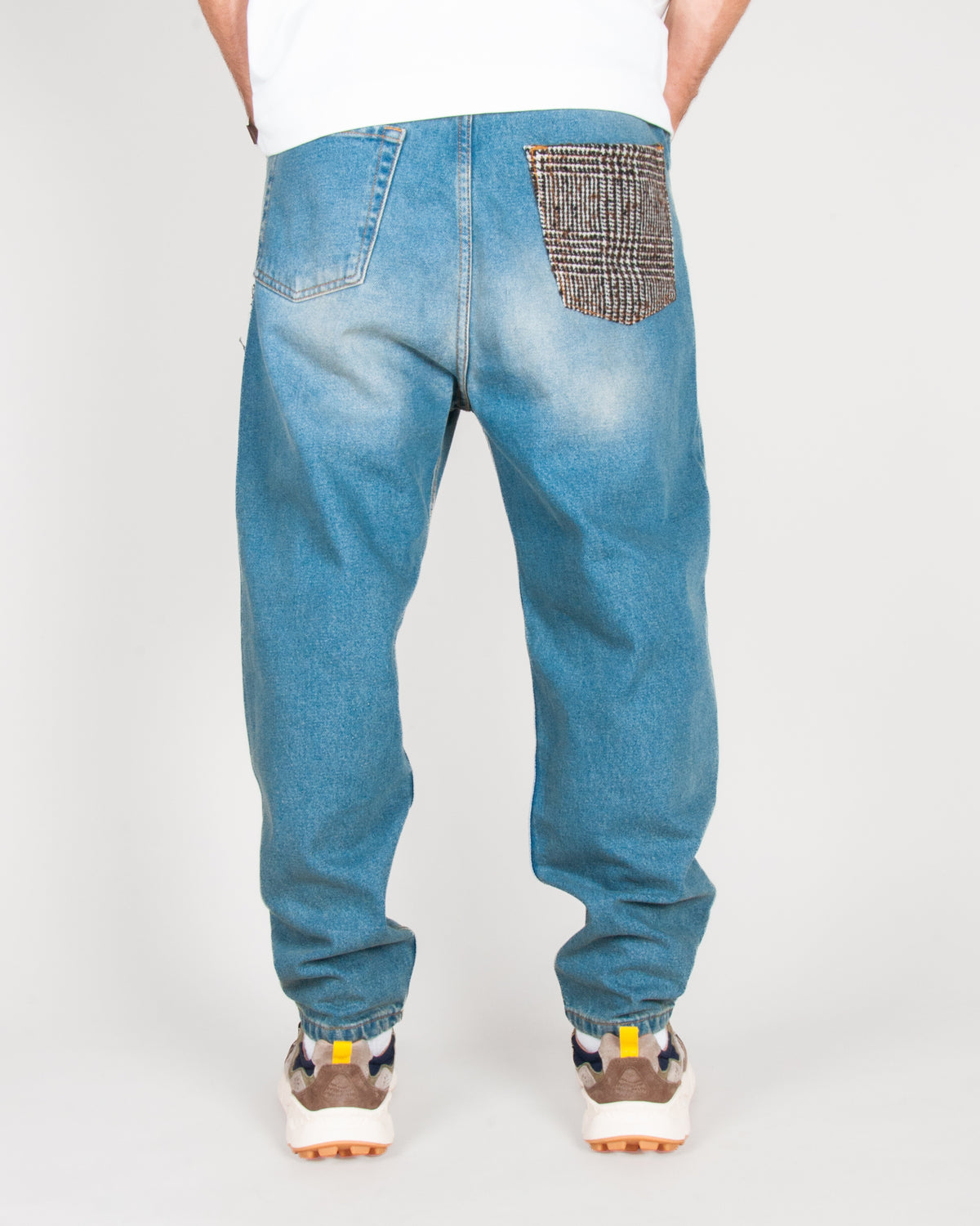 Jeans Tapered con toppe Over D Art. OH1F2W6D80