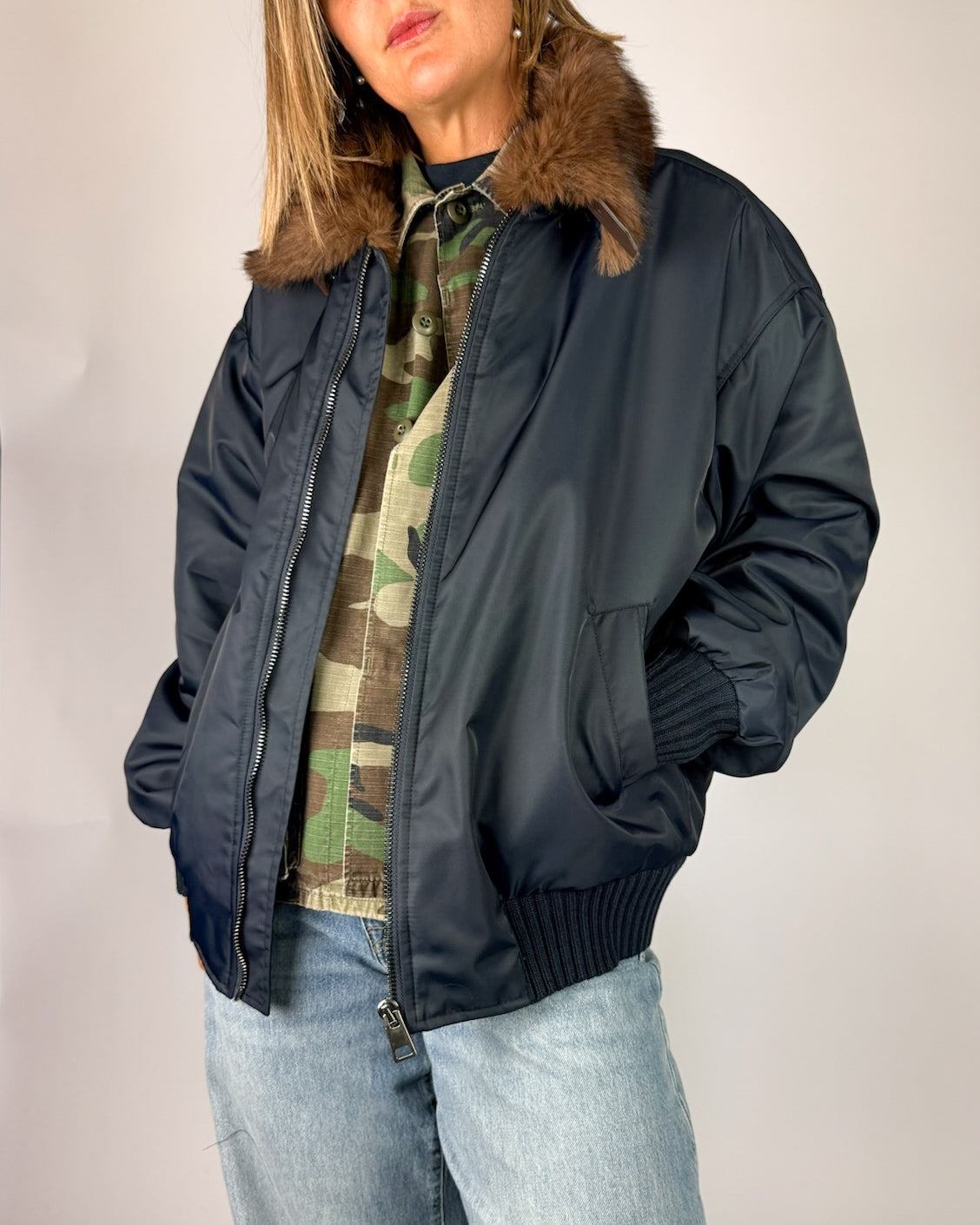 Bomber Collo Ecofur Motel Donna Art. W26J252
