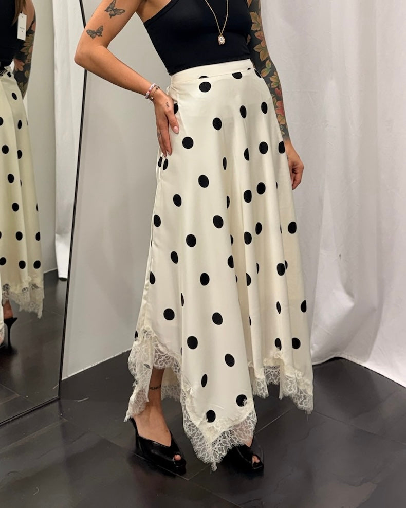 Gonna Lunga Pois Donna Art. 60413NJ