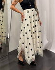 Gonna Lunga Pois Donna Art. 60413NJ