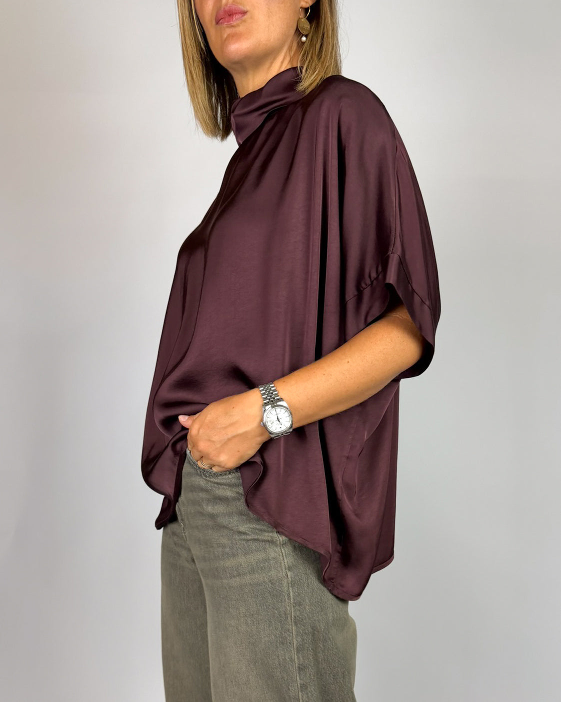 Blusa Oversize Collo Risvoltato Motel Donna Art. G467B22R