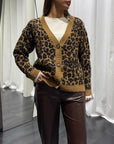 Cardigan Leopardato Susy Mix Donna Art. 650101