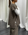 Gilet Maglia ScolloV Motel Donna Art. 14255SM