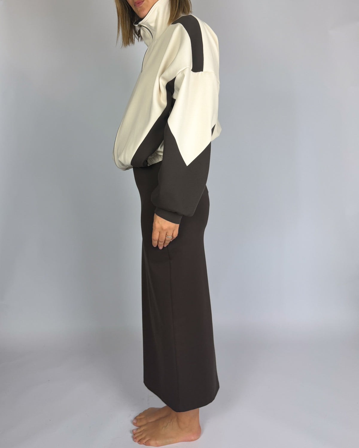 Maglia Zip Fascia Motel Donna Art. W26M034