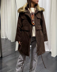 Parka Collo Pelliccia staccabile Susy Mix Donna Art. I251193