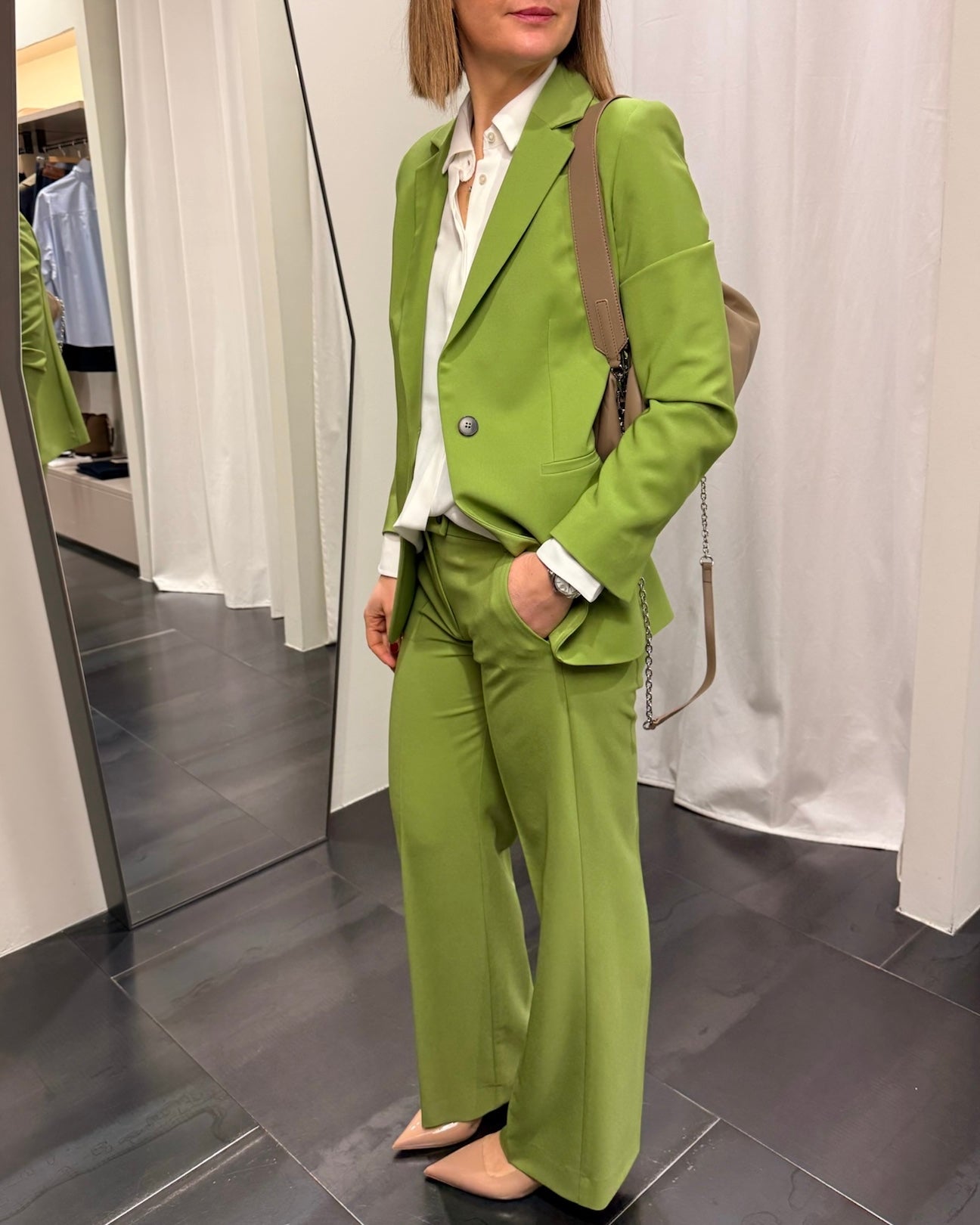 Completo Giacca Pantalone Fluido Poliestere Strech Romana EmmeMarella Donna Art. 26150910512