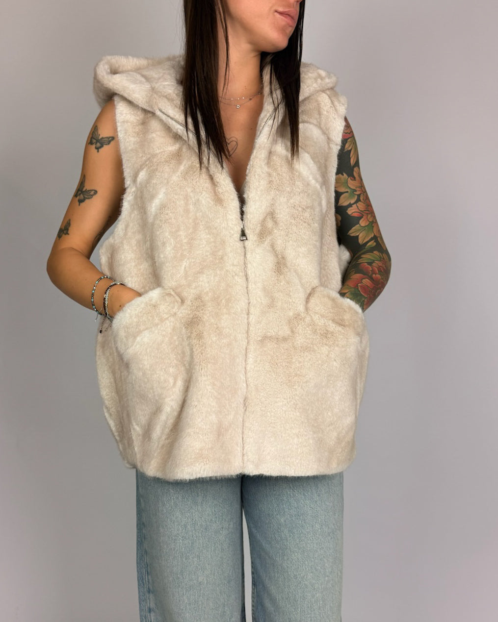 Gilet Pelliccia GiovanniParis Donna Art. HARLEY