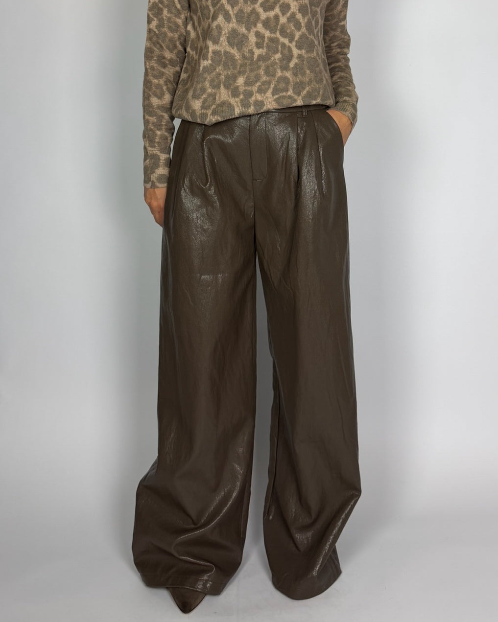 Pantalone Ecopelle Palazzo Eleh Donna Art. EFW260308