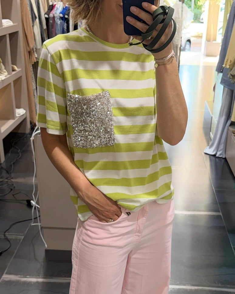 T-shirt Riga Taschino Paillettes Dixie Donna Art. T262A156