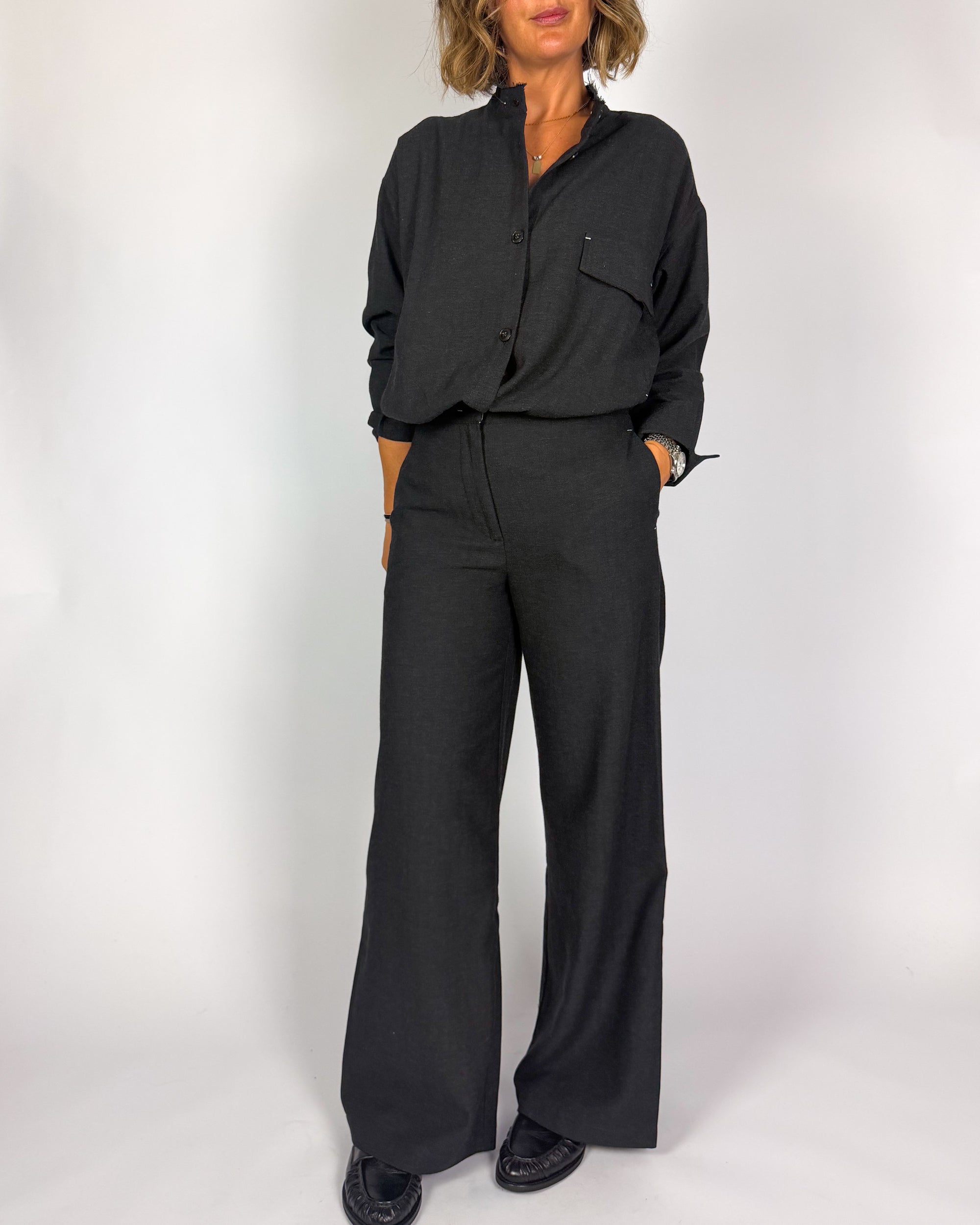 Pantalone Largo Con Cuciture In Contrasto NouConcept Donna Art. N-P171-17000
