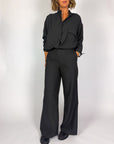Pantalone Largo Con Cuciture In Contrasto NouConcept Donna Art. N-P171-17000
