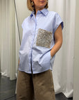 Camicia Tasca Paillettes Donna Dixie Art. CFRCYMZ