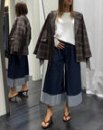 Giacca Check Frangia Susy Mix Donna Art. I251106