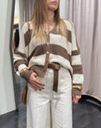 Cardigan Rigato Susy Mix Donna Art. M91043