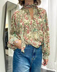 Camicia Fantasia Fiori Donna Dixie Art. CELOYBEA