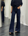 Jeans Wide Leg Noir 'n' Bleu Donna Art. Ariane-L310