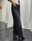 Jeans Mia -2 Baggy Tasche Laterali Noir 'n' Bleu Donna Art. Mia-2