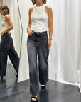 Jeans Mia -2 Baggy Tasche Laterali Noir 'n' Bleu Donna Art. Mia-2