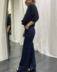 Jeans Wide Leg Noir 'n' Bleu Donna Art. Ariane-L310