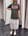 Abito Scritta Gonna Pizzo Susy Mix Donna Art. SH001446