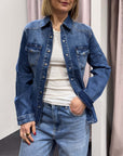 Camicia Denim Strass Susy Mix Donna Art. 2591861