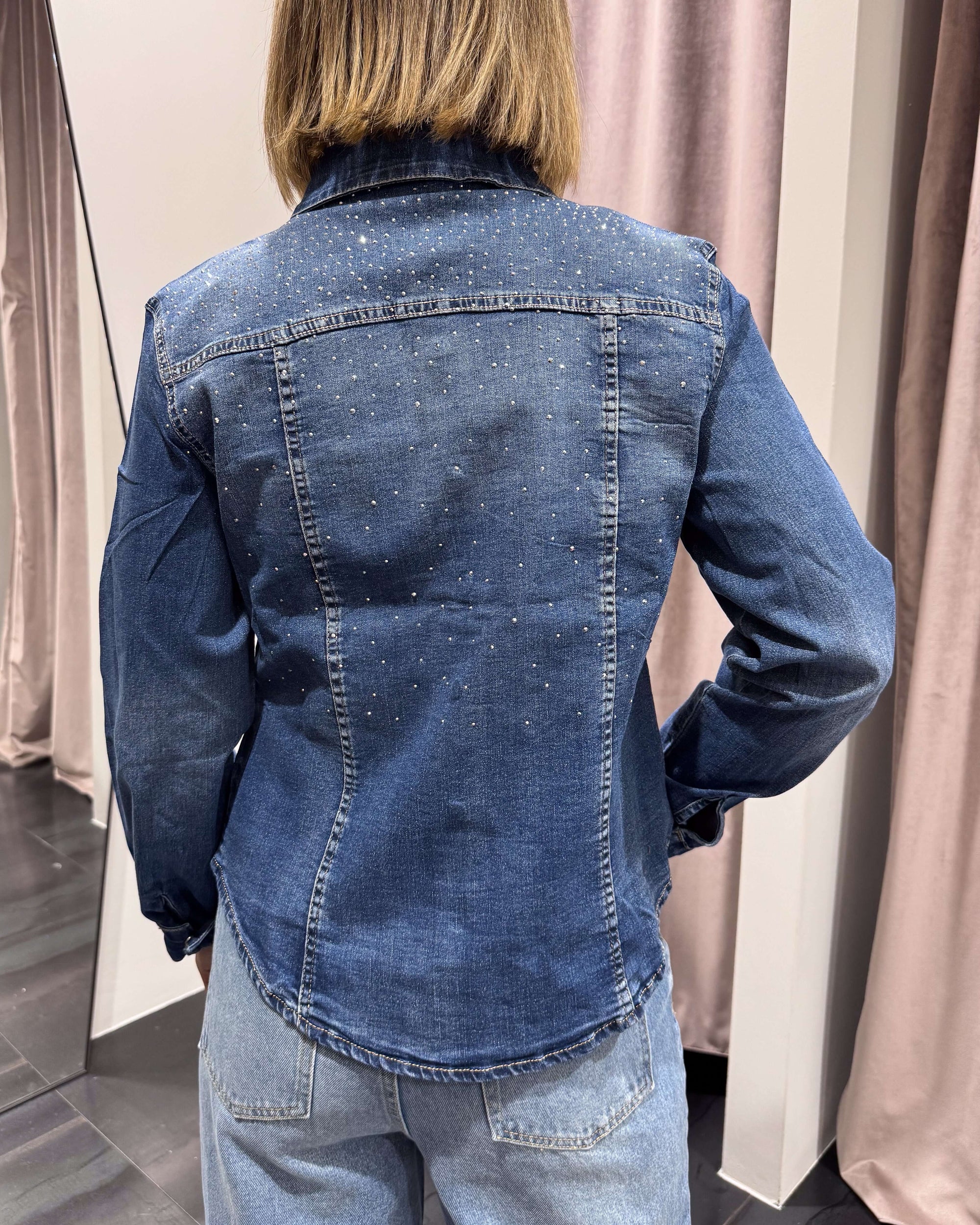 Camicia Denim Strass Susy Mix Donna Art. 2591861