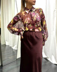 Camicia Fantasia Fiori Donna Art. H11008