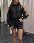 Camicia Cut Out Donna Susy Mix Art. M08222