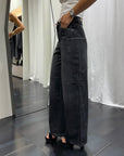 Jeans Mia -2 Baggy Tasche Laterali Noir 'n' Bleu Donna Art. Mia-2