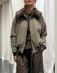 Bomber Vichy Pelo Susy Mix Donna Art. 51497