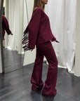Completo Maglia+Pantalone Frangia Susy Mix Donna Art. 3418511767