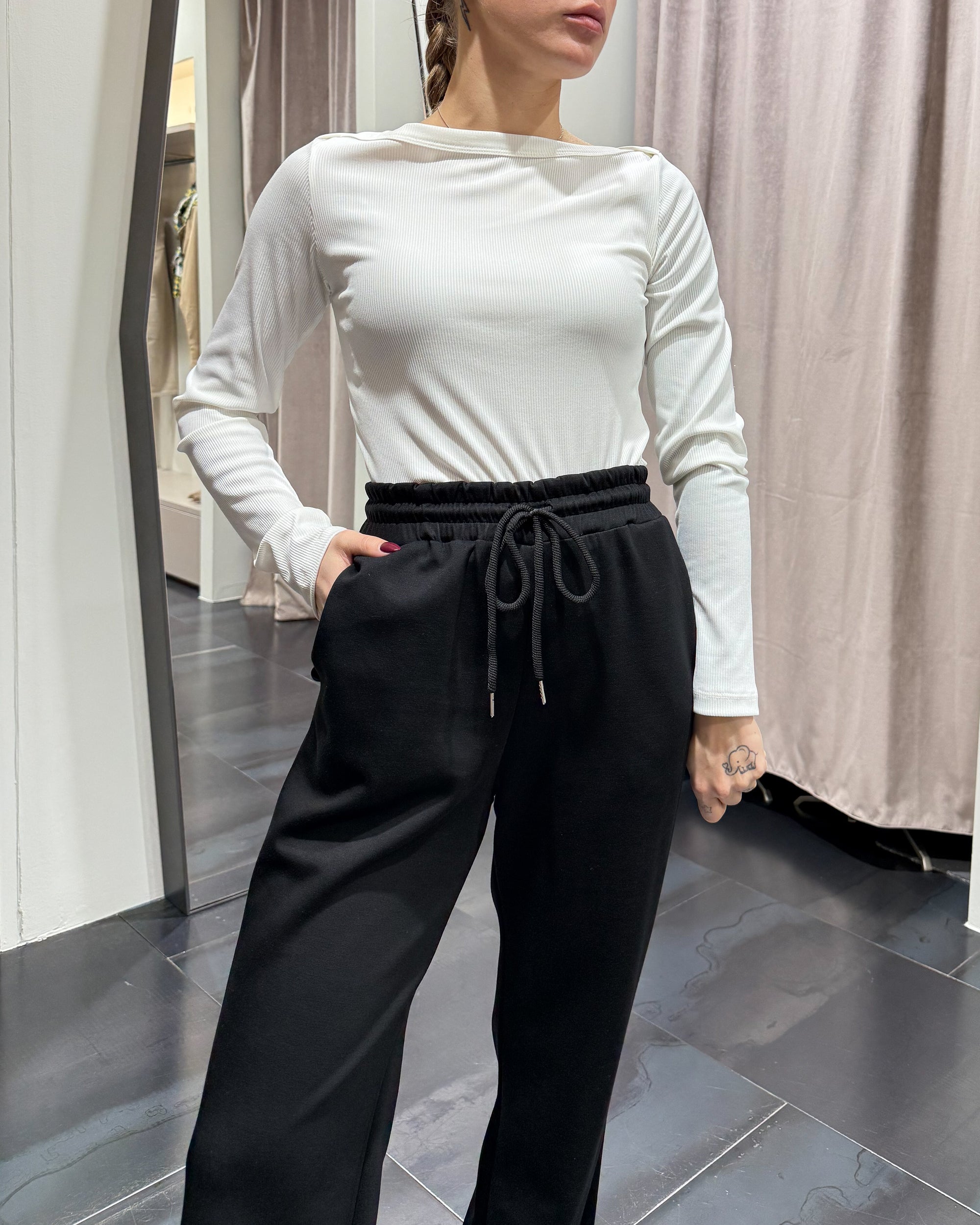 Pantaloni Felpa Palazzo Lumina Donna Art. LUM/LD2382