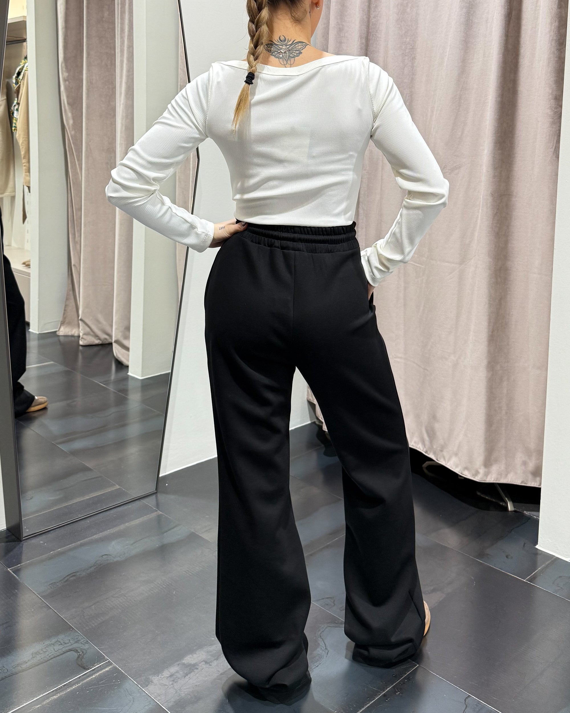 Pantaloni Felpa Palazzo Lumina Donna Art. LUM/LD2382