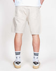 Bermuda Bull denim Mod. Thomas Gianni Lupo, view from the back, showing beige shorts styled with socks and shoes.